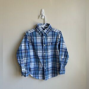 Ralph Lauren Children’s Boys Plaid Button Up (4/4T)